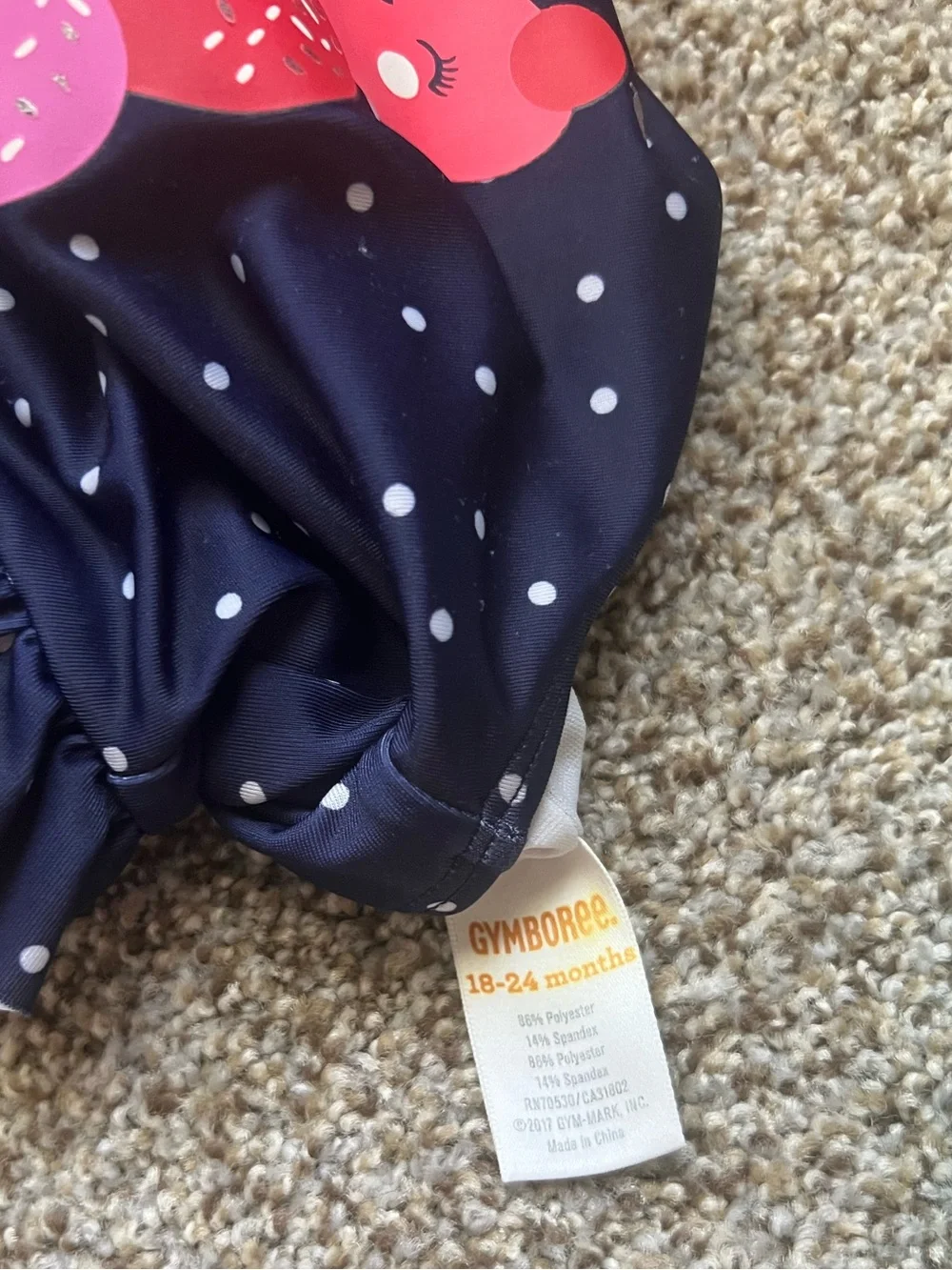 🎉5/$20🎉GYMBOREE Girls' Navy & Mint Ice Cream One-Piece Swimsuits